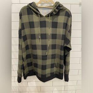 Belle by Kim Gravel Buffalo check hoodie